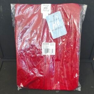 NEW MISS ELAINE ESSENTIAL PS COLOR CHERRY RED MOOMOO LOUNGE DRESS